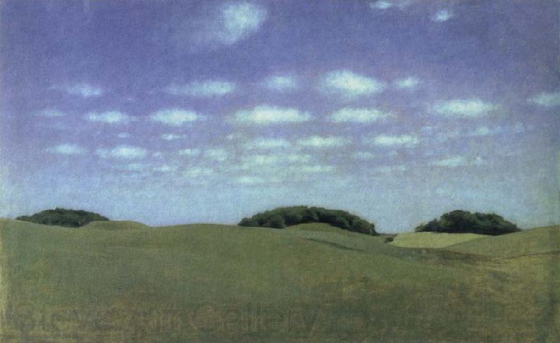 Vilhelm Hammershoi landscape from lejre